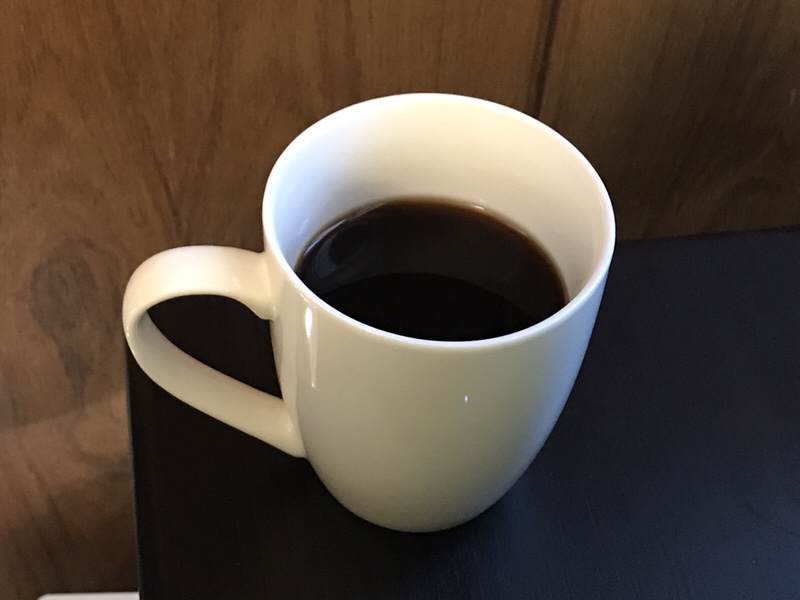 おかゆ断食1日目の朝食はコーヒーのみ