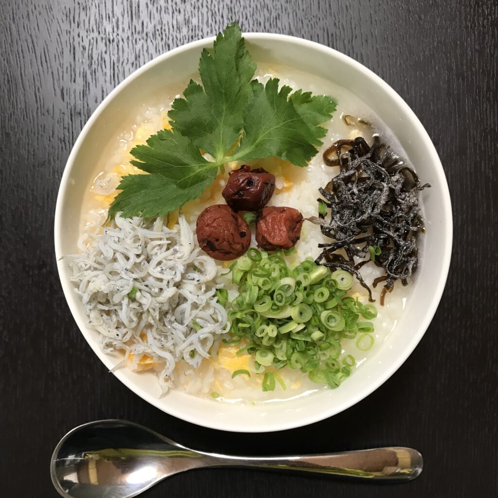 おかゆ断食5日目の昼食