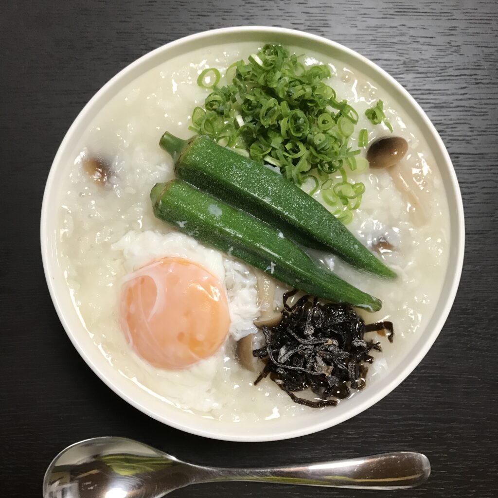 おかゆ断食6日目の昼食